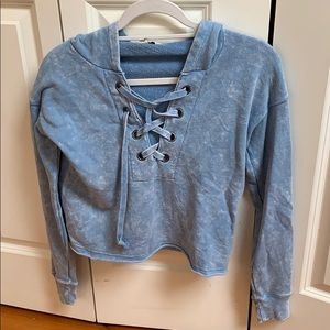 American Eagle lace-up hoodie